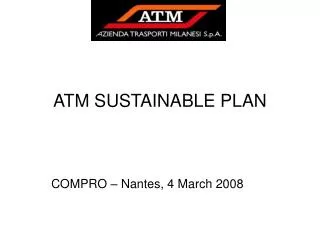 ATM SUSTAINABLE PLAN