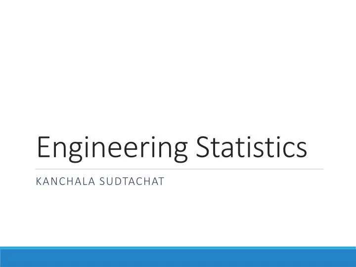 engineering statistics