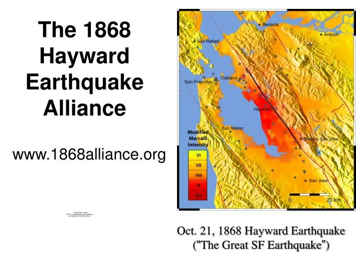 the 1868 hayward earthquake alliance