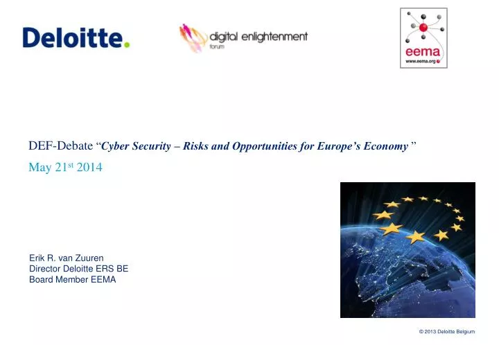 def debate cyber security risks and opportunities for europe s economy may 21 st 2014