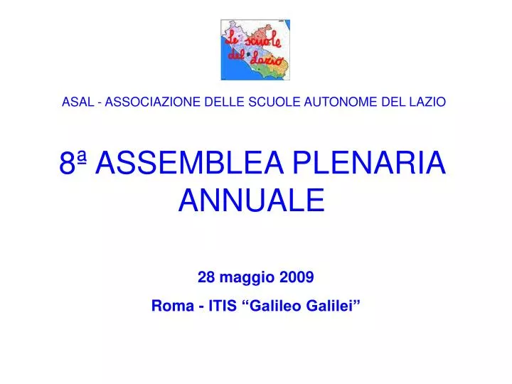 8 assemblea plenaria annuale
