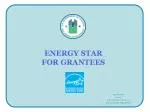 ENERGY STAR FOR GRANTEES - slide 1