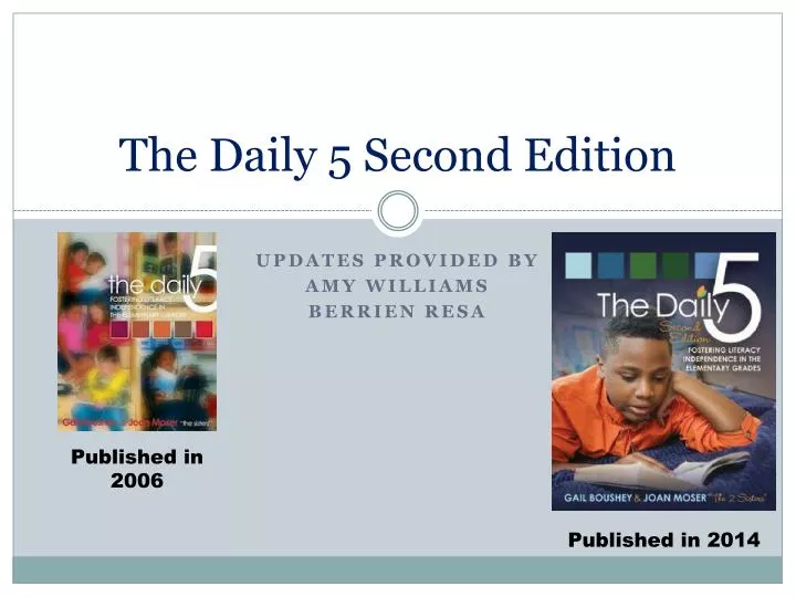 the daily 5 second edition