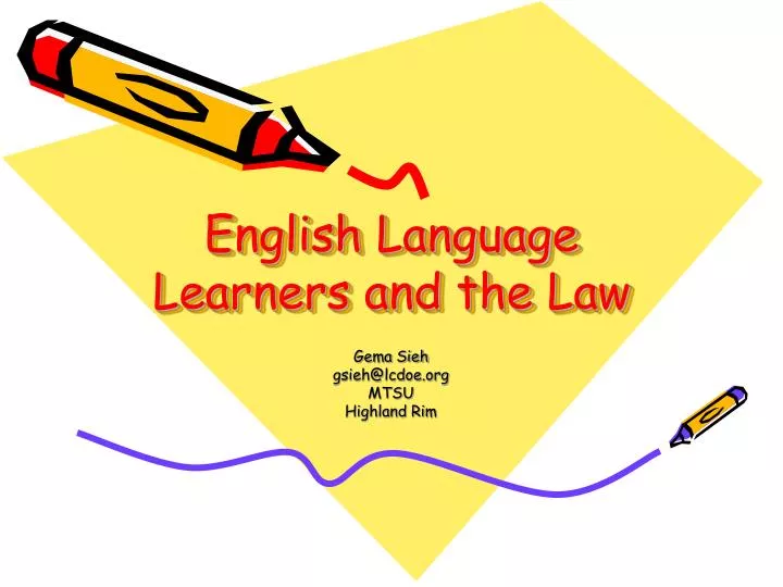 english language learners and the law
