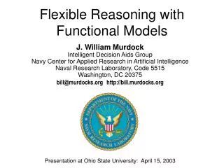 Flexible Reasoning with Functional Models