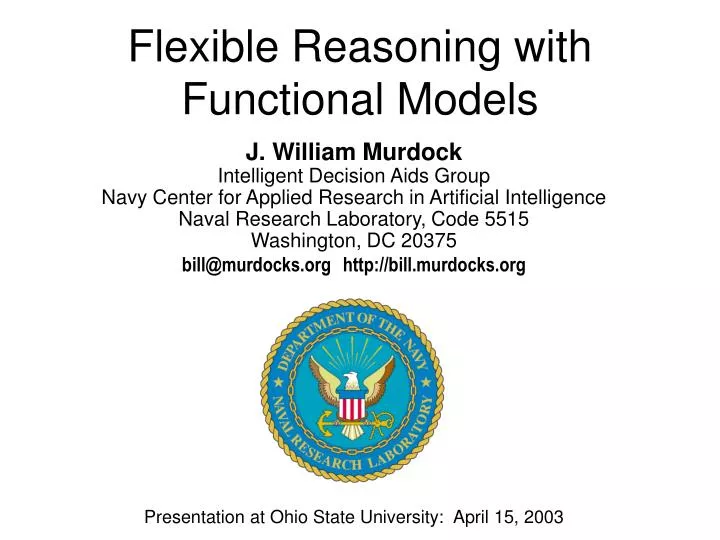 flexible reasoning with functional models