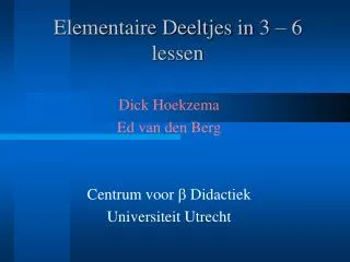 elementaire deeltjes in 3 6 lessen