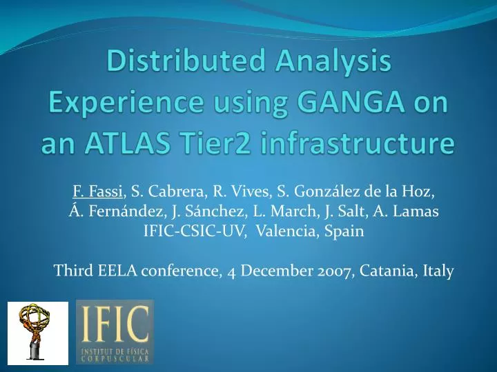 distributed analysis experience using ganga on an atlas tier2 infrastructure