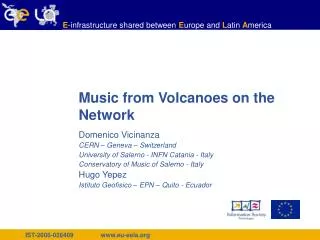 Music from Volcanoes on the Network