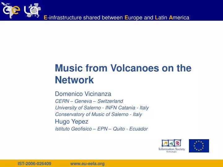 music from volcanoes on the network