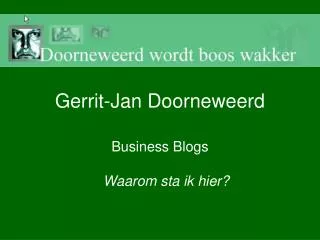gerrit jan doorneweerd