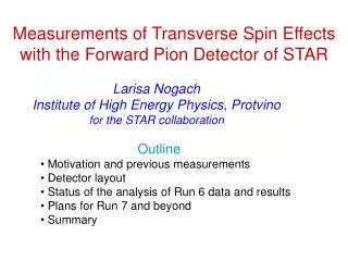 Measurements of Transverse Spin Effects with the Forward Pion Detector of STAR