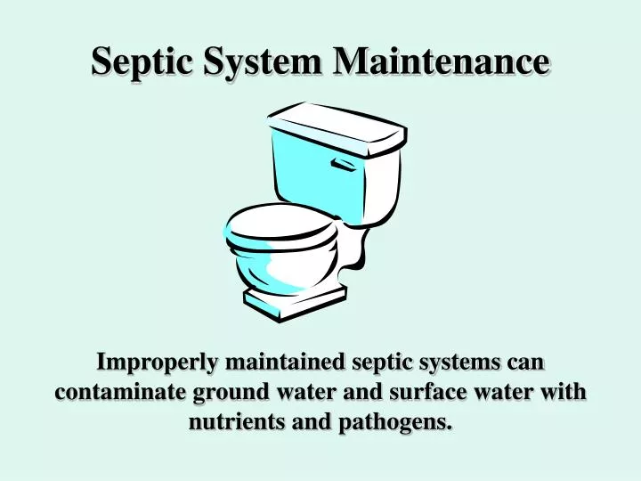 septic system maintenance