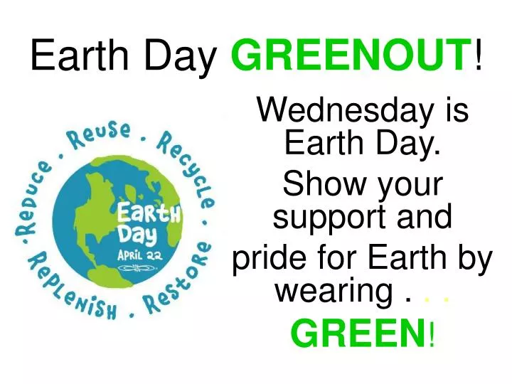 earth day greenout