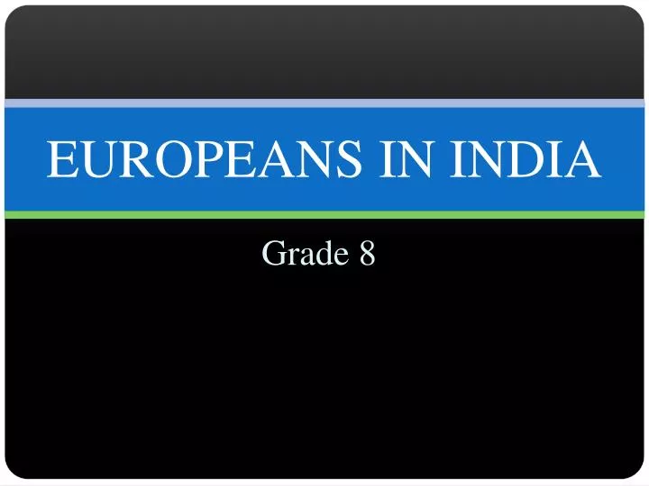 europeans in india