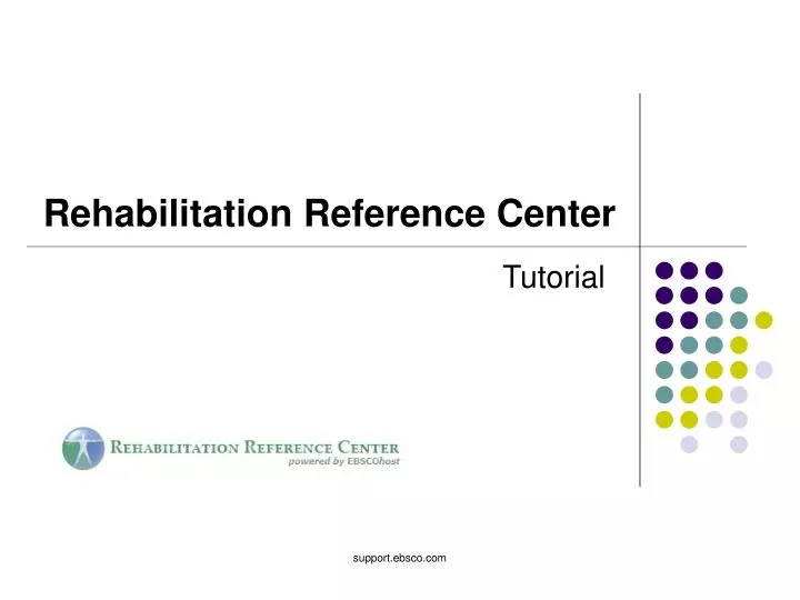 rehabilitation reference center