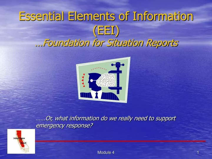 essential elements of information eei foundation for situation reports