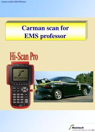 Carman scan for EMS professor