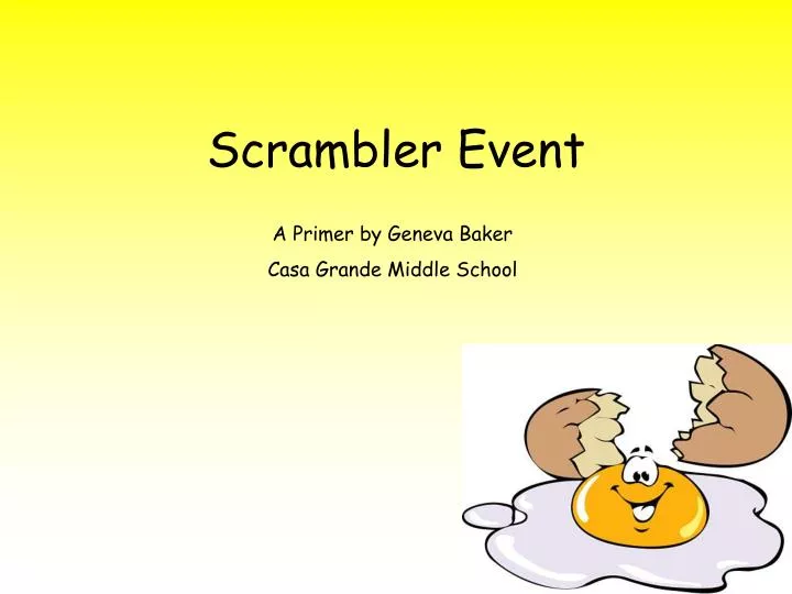 scrambler event