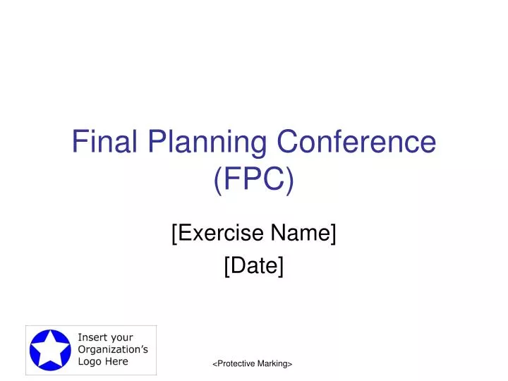 final planning conference fpc