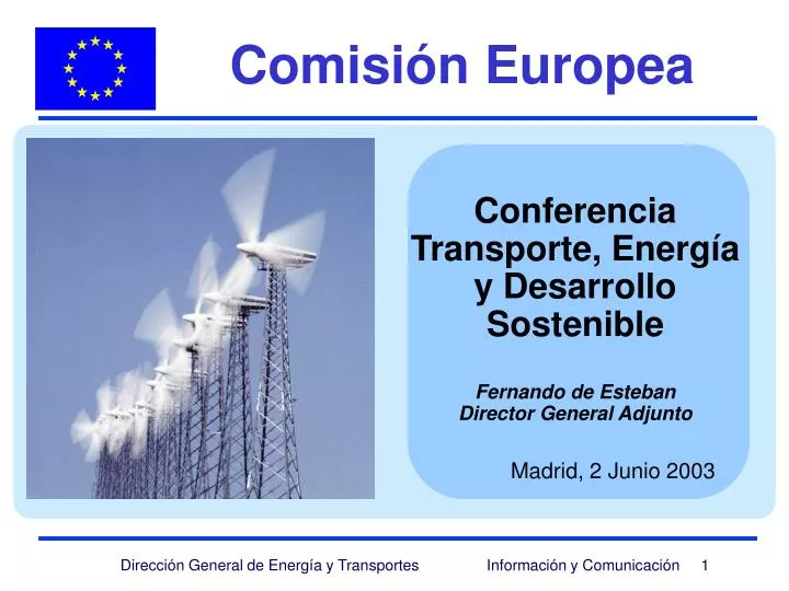 conferencia transporte energ a y desarrollo sostenible fernando de esteban director general adjunto
