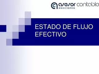 estado de flujo efectivo
