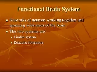 functional brain system