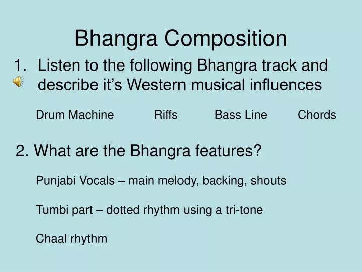 bhangra composition