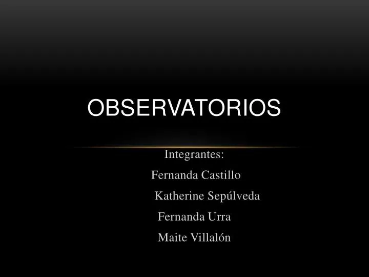 observatorios