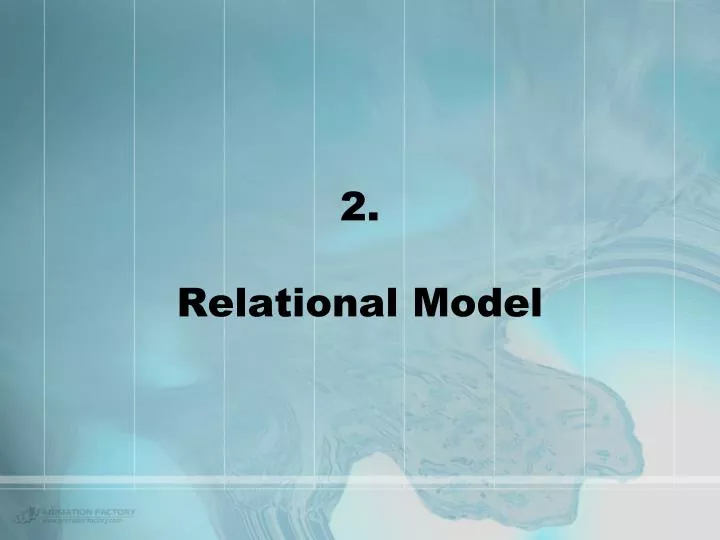 2 relational model