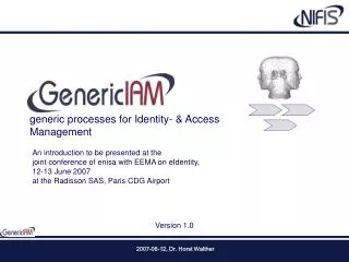 GenericIAM generic processes for Identity- &amp; Access Management
