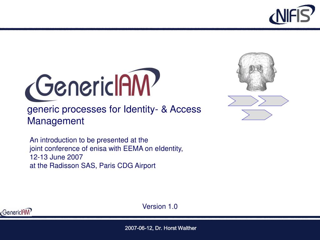 PPT - GenericIAM generic processes for Identity- & Access Management ...