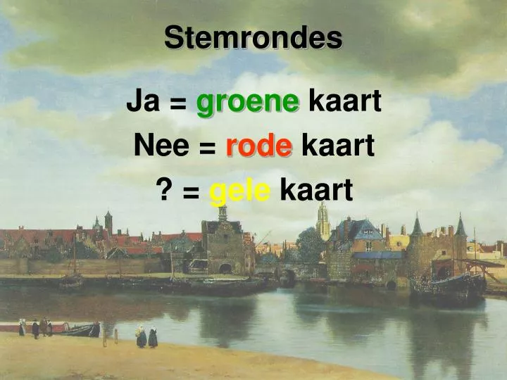 stemrondes