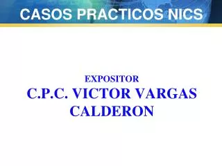 expositor c p c victor vargas calderon