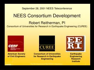 September 28, 2001 NEES Teleconference NEES Consortium Development