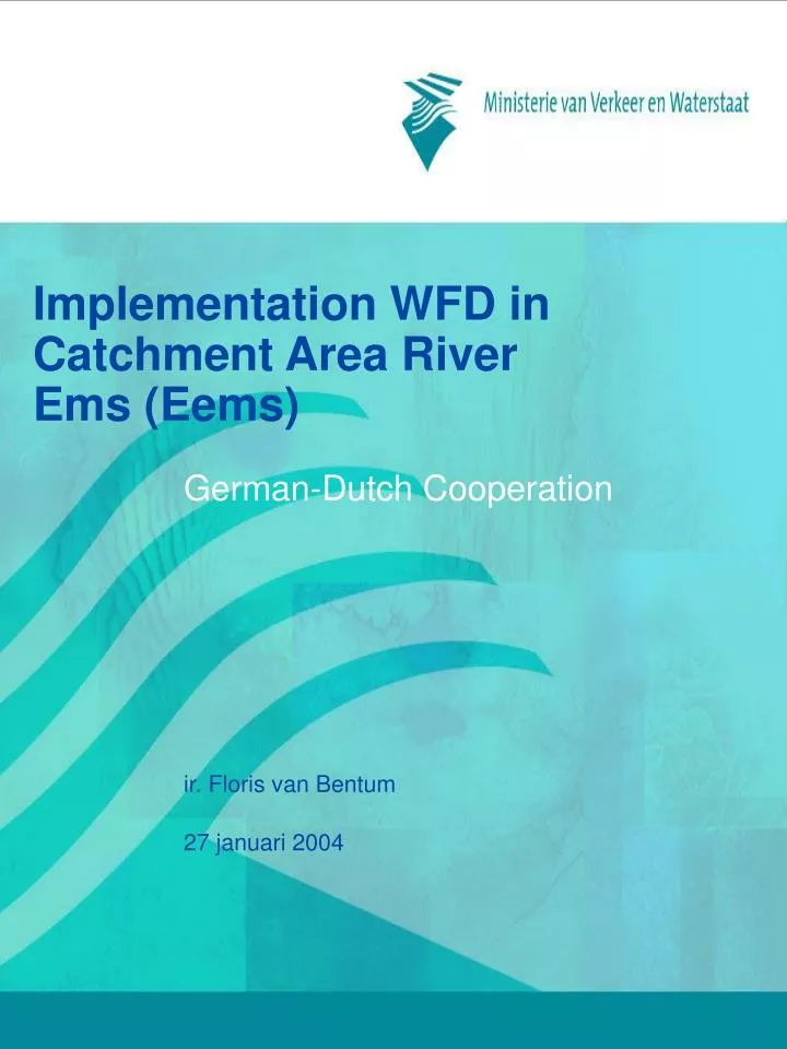 implementation wfd in catchment area river ems eems