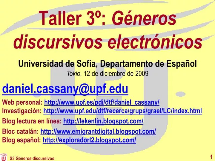 taller 3 g neros discursivos electr nicos