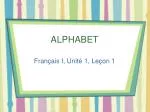 ALPHABET - slide 1