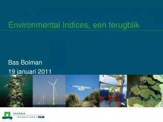 environmental indices een terugblik