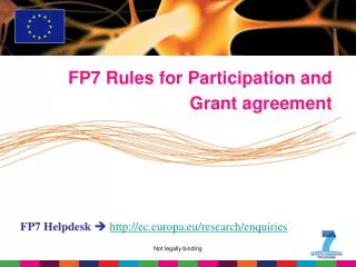 FP7 Rules for Participation and Grant agreement