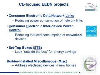 CE-focused EEDN projects