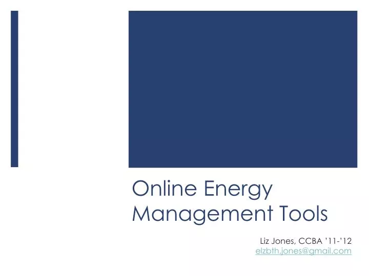online energy management tools