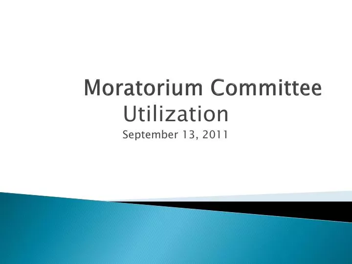 moratorium committee