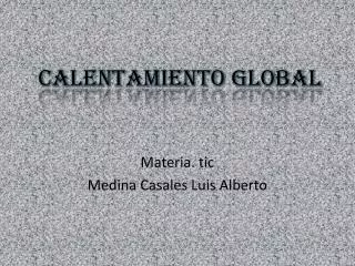 calentamiento global