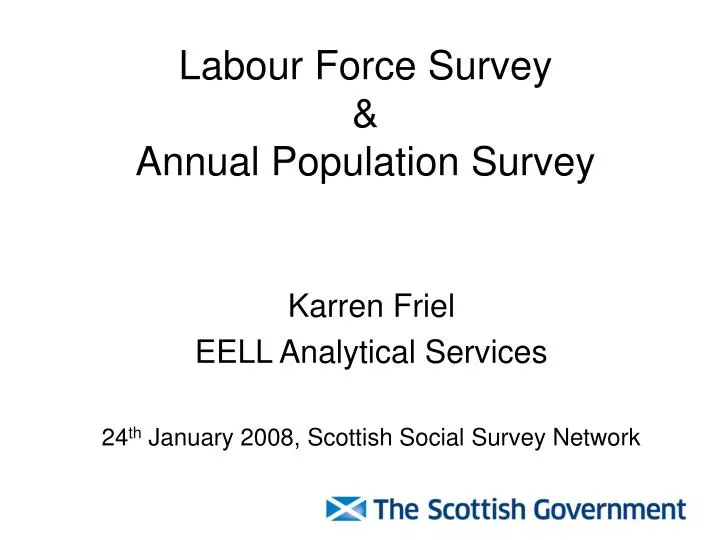 labour force survey annual population survey