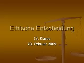 ethische entscheidung