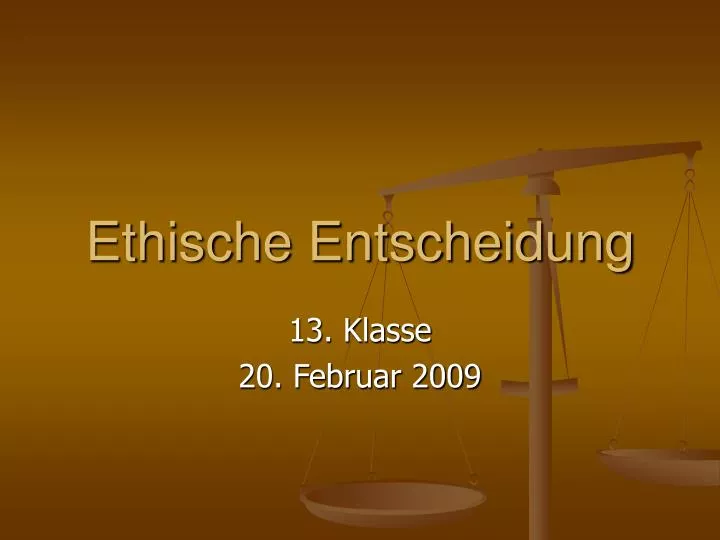 ethische entscheidung