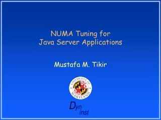 NUMA Tuning for Java Server Applications