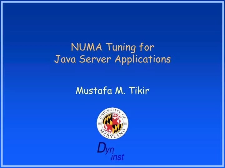 numa tuning for java server applications