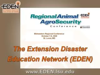 The Extension Disaster Education Network (EDEN)
